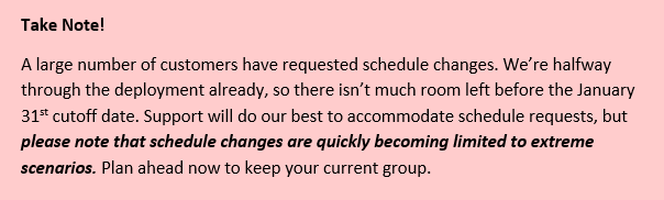 Schedule changes are unlikely at this point.PNG