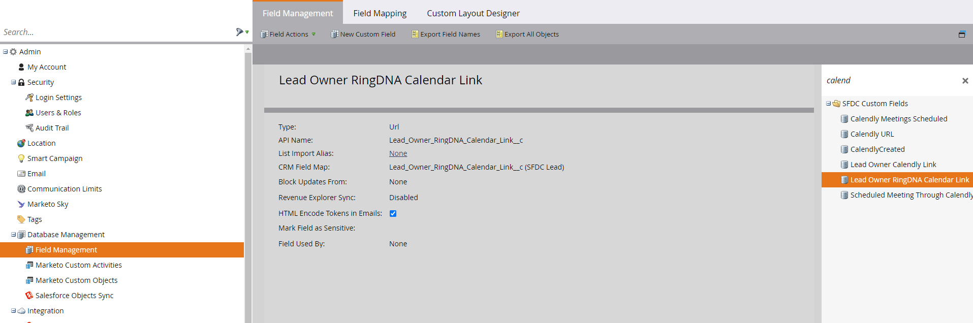 Solved How do I map a custom SF field to a Marketo token? Marketing