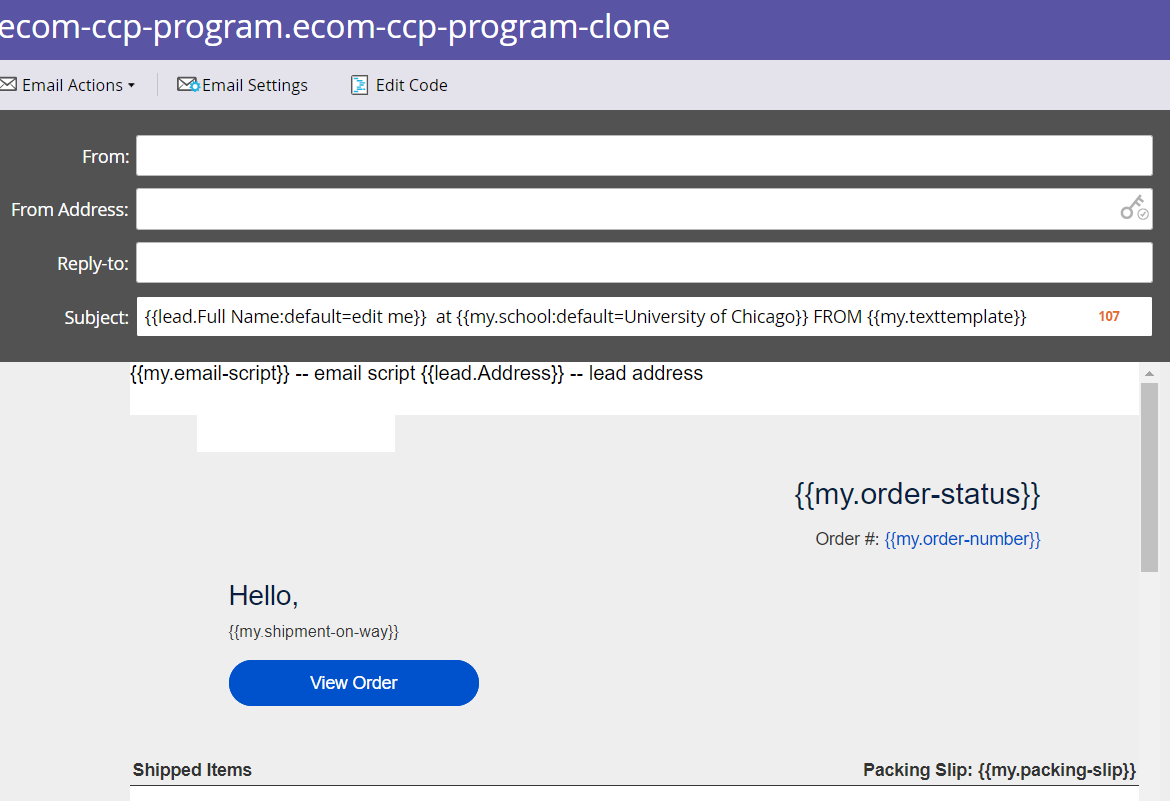 Solved Email Script Token Input from tokens using API tri