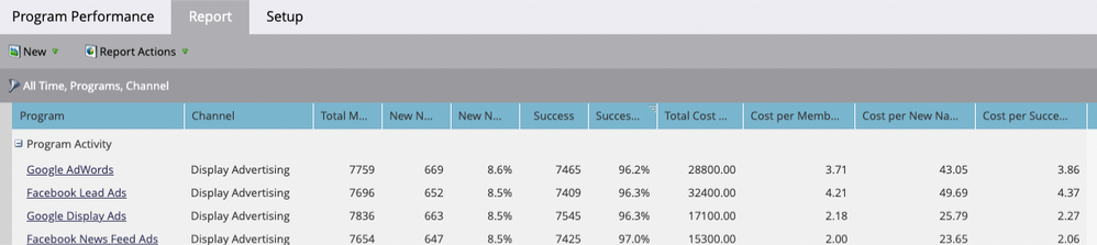 Example of a Program Performance Report