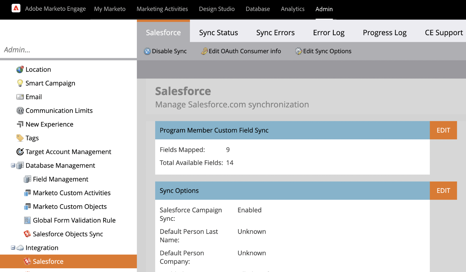 Marketo Program Member Custom Fields & Salesforce Campaign Member Fields