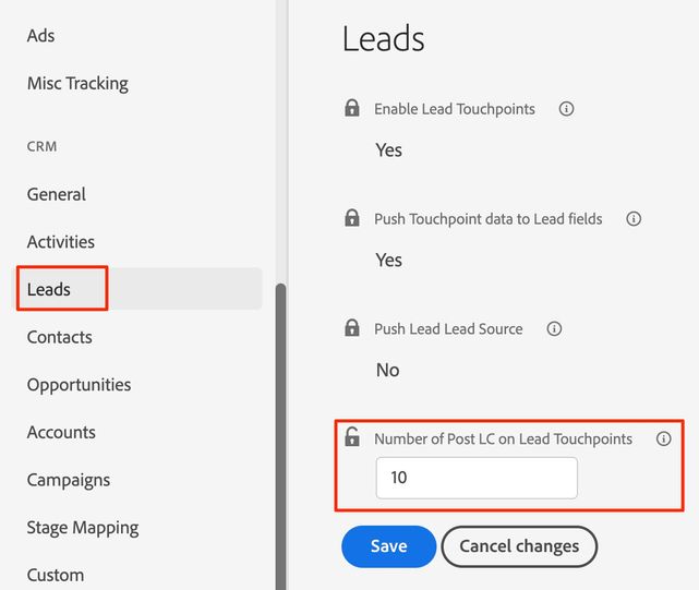 Recommended PostLC Configuration